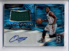 DEMETRIUS JACKSON 2016/17 PANINI SPECTRA LOCKED IN BLUE JERSEY AUTO #/99 AJ1884