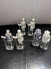 Vintage Civil War Cast Metal / Lead Soldiers Lot Of 6