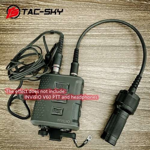 TACSKY compatible with INVISIO V60 PTT mobile external power battery