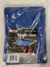 New Tool Bench Hardware Blue Lightweight Mesh Plastic Cover Tarp 4x6" 48x72"