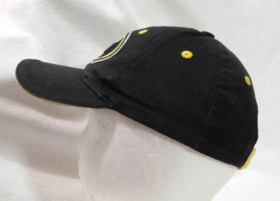 Batman DC Comics Juvenil Gorra Sombrero Negro Murciélago Logo Plata Brillo Bordado Licencia Foto 4 de 4