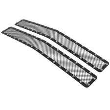 Fits 1994-1999 Chevy Ck Pickupsuburbantahoe Stainless Black Mesh Rivet Grille
