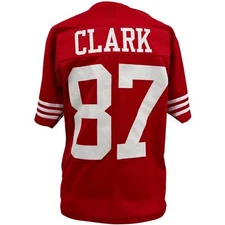 Dwight Clark Jersey Red San Francisco  | S-5XL Unsigned Custom Sewn Stitch
