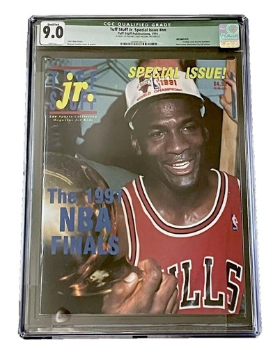MICHAEL JORDAN 1991 RBI Magazine 1P Prototype Hand Cut PSA GEM