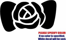 Vinyl Decal Sticker - Rose BOW TIE Flower Girlie Car Truck Bumper JDM Fun 12"