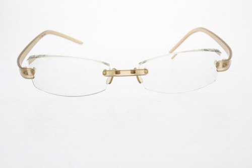 Eyephorics Swiss Made SFE Eyeglasses Frame Rimless Brown Clear