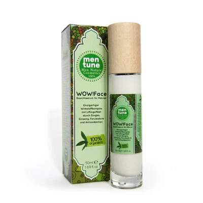 GesichtsSerum Männer Naturkosmetik Anti-Age Creme Hyaluron Ferula Ginseng Gingko - Bild 1 von 4