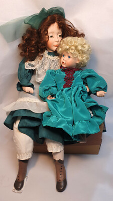 Porzellan Puppen ''Alexandra und Gracia'' (507) 21'' (53cm) von The Ashton-Drake, 1992