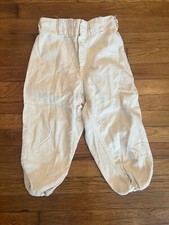 Vintage 50's 60s Wilson All White Baseball Pants Youth Small
