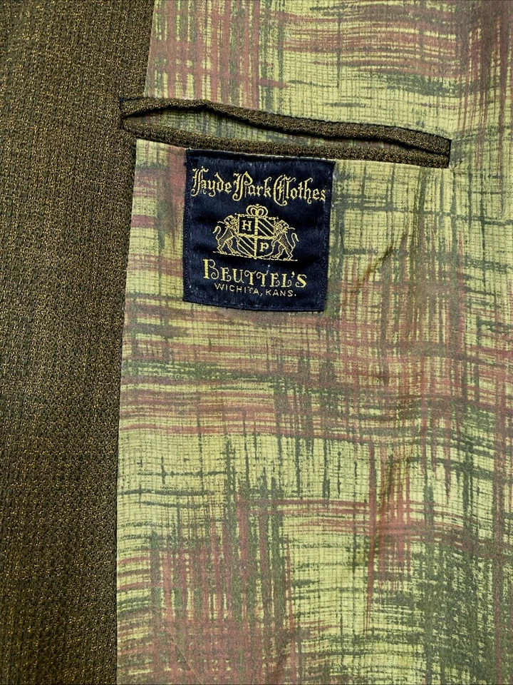 Blazer Abrigo Deportivo Rockabilly De Colección Atomic Fleck Años 50 60 Mod Verde Hollywood Foto 2 de 4