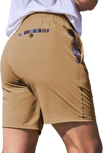 Men's Quick Dry Drawstring Shorts Stretch Athletic Beach Gym Casual - Picture 36 of 55