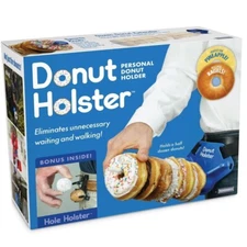 DONUT HOLSTER fake Gag Funny PARODY Joke Gift Prank Box retirement Christmas