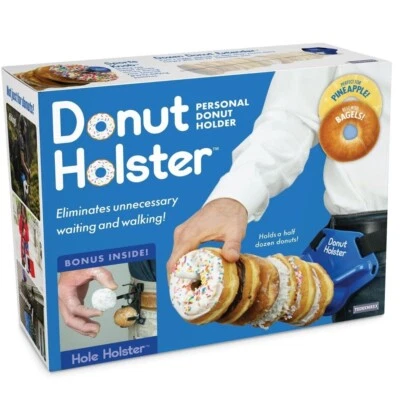 PRANK-O DONUT HOLSTER fake Gag Funny PARODY Joke Gift Prank Box retirement Christmas