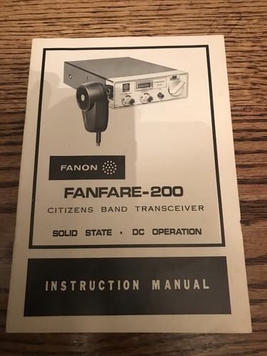 Fanon fanfare-200 citizen band transceiver Instruction Manual - Picture 1 of 4