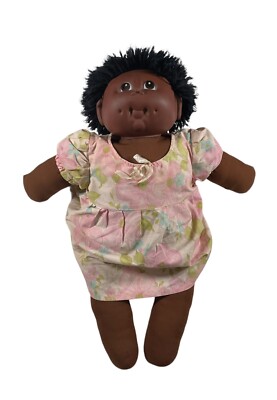 Vtg 80s Doll Baby Mn Thomas 1984 African American Black Girl Dress