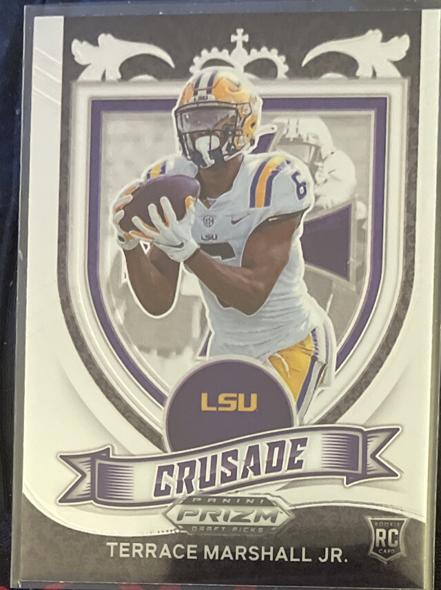 2021 Prizm Draft Picks TERRACE MARSHALL RC CRUSADE SILVER PRIZM ROOKIE Panthers!