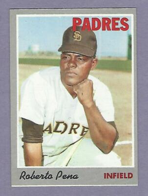 1970 Topps - #44  Roberto Pena - San Diego Padres - ExMt+ 