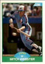 1989 Score Mitch Webster Montreal Expos #71