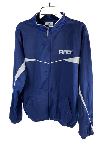 And1 men’s M medium blue with white jacket video thumbnail
