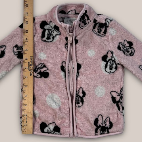 Giacca pile Disney Minnie Mouse rosa full zip bambina taglia/età 2 92 cm - Foto 6 di 7