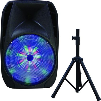 15 in. Portable Bluetooth Dj Speaker with Stand