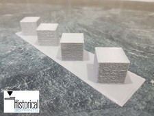 1:76 Scale HO/OO  Model Railway Anti tank blocks WW2 Homefront defense