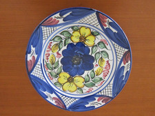 Großer handbemalter Teller Keramik ca. 26 cm wunderschön Toskana