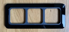 CBE C-Line CT 3 Gang 3 Way Gloss Black Faceplate & Surround PO403 Caravan 