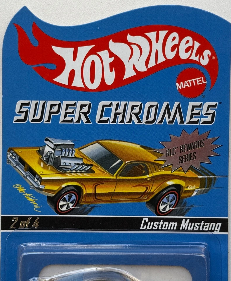 Mustang personalizado Hot Wheels RLC Super Chromes Rewards Series 2010, # 1355/3792 Foto 3 de 4