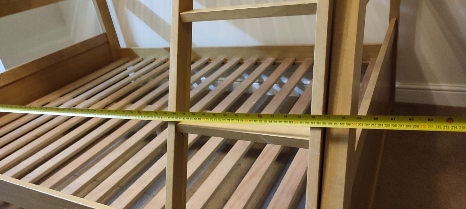 Triple Wooden Bunk Bed With Mattresses eBay