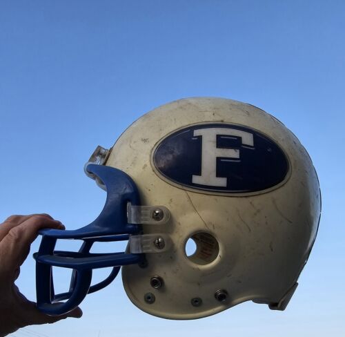 Farragut Fremont County Iowa Admiral High School Football Riddell Helmet Old IA - Foto 1 di 9