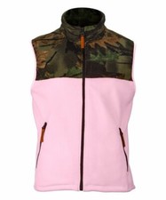 Trailcrest Fleece Pink Camouflage Hunting Women's Sleeveless Vest For Her M-2x