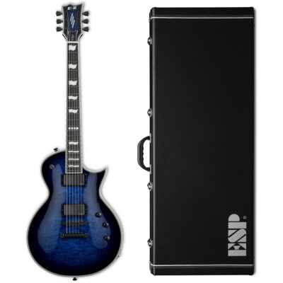 ESP E-II Eclipse QM Reindeer Blue RDB EC Electric Guitar + Hard Case B-Stock MIJ