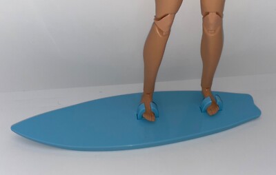 Barbie Movie 2023 Ken Fashion Doll Beach Outfit Blue Surfboard Diorama Accessory