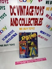 Toy Biz Marvel Spider-Man Animated Series Peter Parker Figure Excellent 🔥