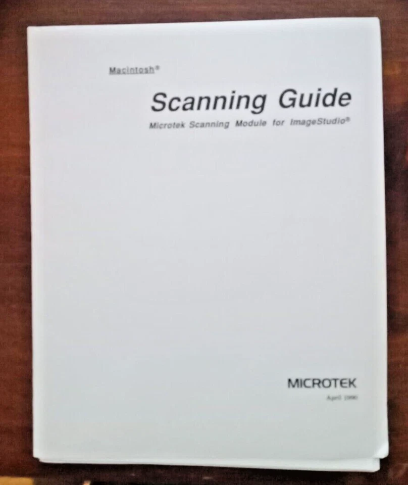 MANUALI - Microtek Scanner MSF-330Z Flatbed SCSI Scanner - Immagine 3 di 4