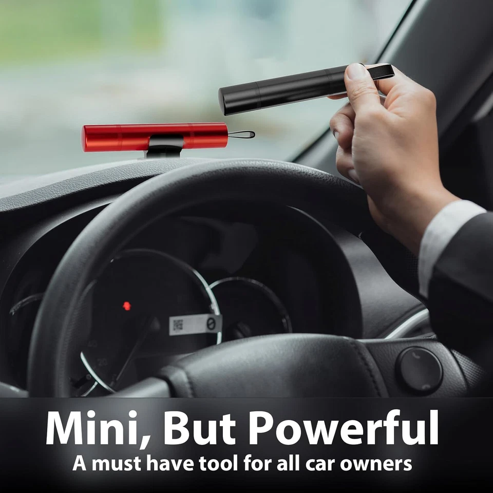 Martillo de seguridad para automóvil ventana rompedor de vidrio cinturón de seguridad escape de emergencia herramienta cortadora EE. UU. Foto 3 de 4