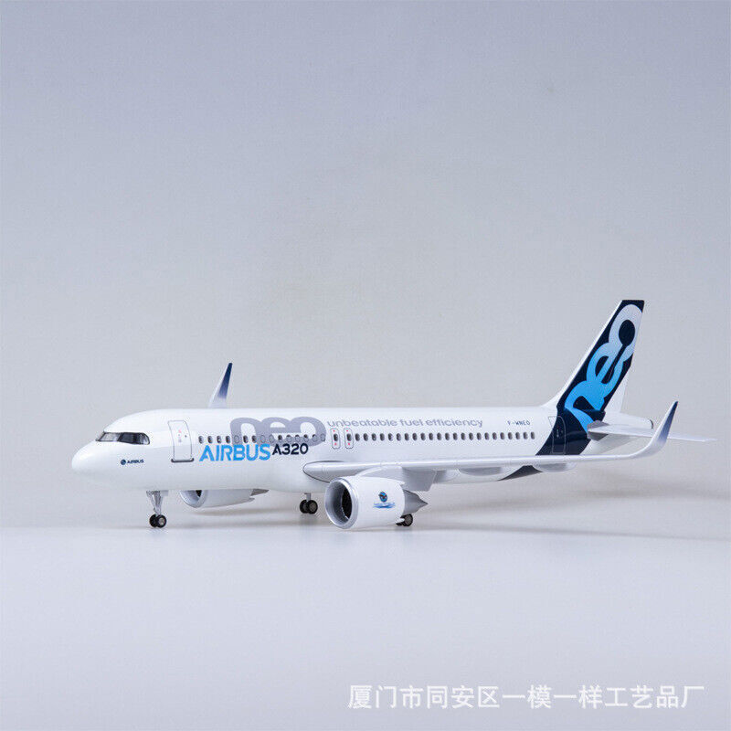 New 1/80 Airbus A320neo passengerPlane Model 47cm Airplane