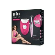 Braun Silk Epil 3 SE 3-420 Epilator With 2 Extras Incl. Silk Epil Bikini Trimmer