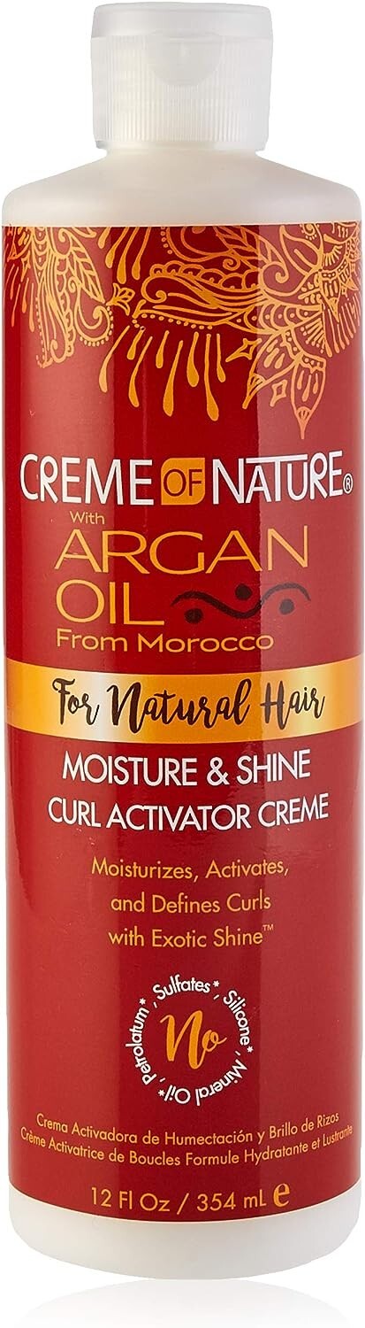Creme Of Nature Argan Oil Natural Hair Moisture Shine Curl Activator Crème Curly