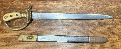 ORIGINAL WEIMAR ERA GERMAN FORESTRY DRESS CUTLASS DAGGER  WITH SCABBARD