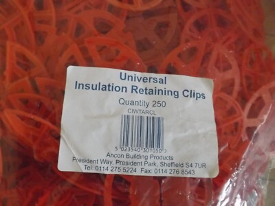 Ancon Universal Insulation Retaining Clips 80mm Discs For Cavity Wall x ...