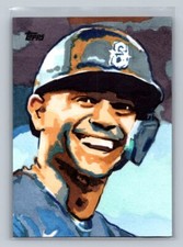 2023 Topps Series 2 JULIO RODRIGUEZ Hand Painted Sketch Card