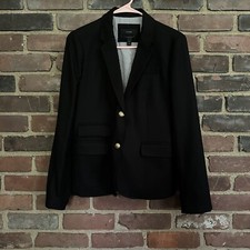 J.Crew Schoolboy 05157 Blazer Wool Gold Button Sz 6 -36 Chest -Cheapchicplus