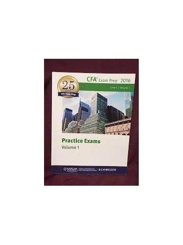 CFA Practice Exams 2016 - Volume 2 by Schewser Book The Fast Free Shipping-image