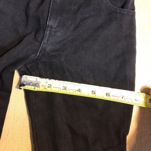 Vtg OshKosh Tag 5 Straight Black Jeans Denim Girls Youth Kids Pants Embroidered - Picture 8 of 10
