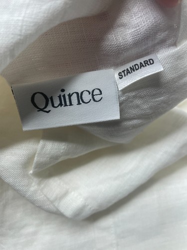 SET LENZUOLA QUEEN 3 PEZZI NUOVE SENZA ETICHETTE QUINCE LINO EUROPEO LENZUOLA LINO BIANCO - Foto 12 di 16