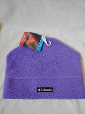 NEW Columbia Lodge Youth Beanie Fleece Omni Heat Thermal Hat Purple L/XL