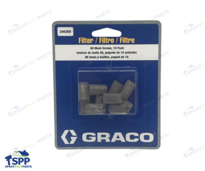畫20 246359) Screens, 80 Mesh 10 Pack - Original Graco Fusion Air Purge