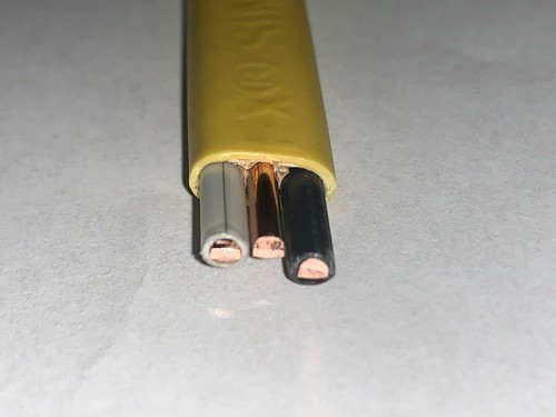15 FT 6/2 NM-B Copper Wire Cable With Ground – Black, Flexible House Wire